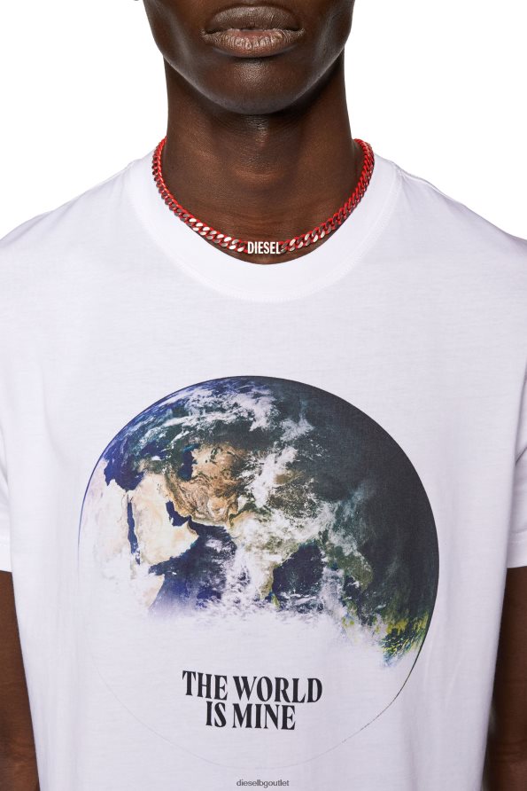 Diesel t-diegor-l4 мъже FTRH4D243 облекло бяло