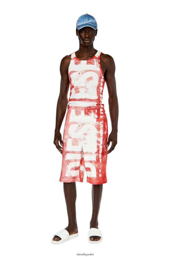 Diesel t-повдигане-g1 мъже FTRH4D253 облекло червен