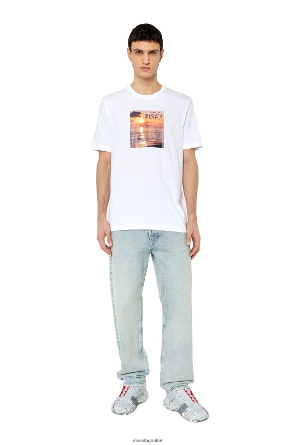 Diesel t-просто-g24 мъже FTRH4D172 облекло бяло