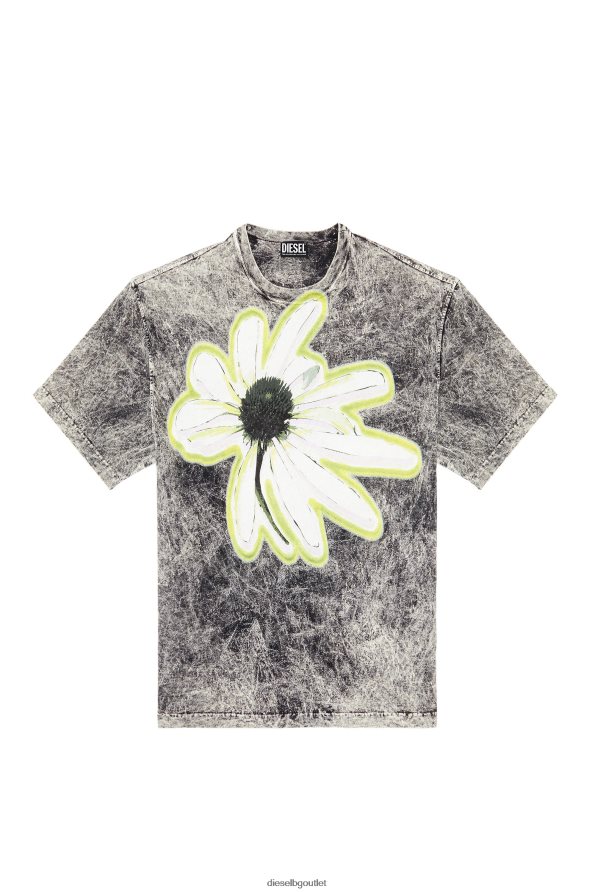 Diesel t-измиване-h3 мъже FTRH4D235 облекло черен