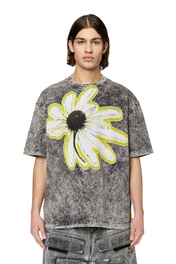 Diesel t-измиване-h3 мъже FTRH4D235 облекло черен