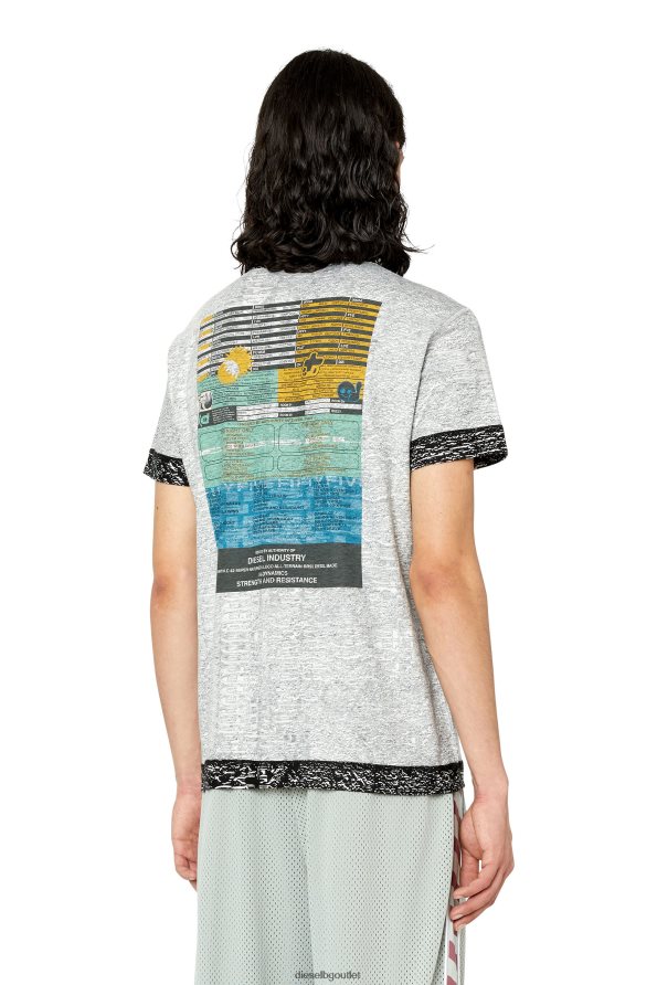 Diesel t-inyside мъже FTRH4D173 облекло сиво