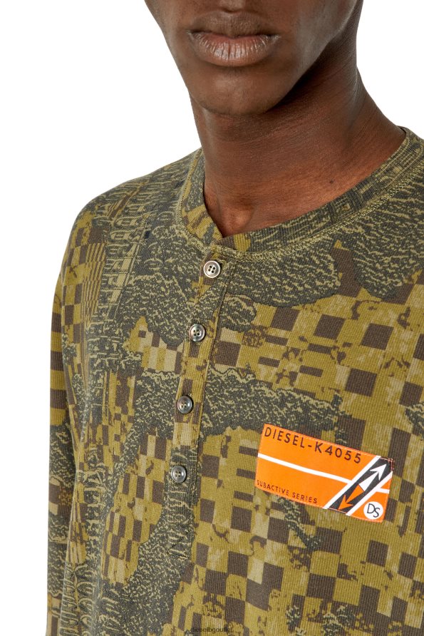 Diesel t-juser-g1 мъже FTRH4D218 облекло военно зелено