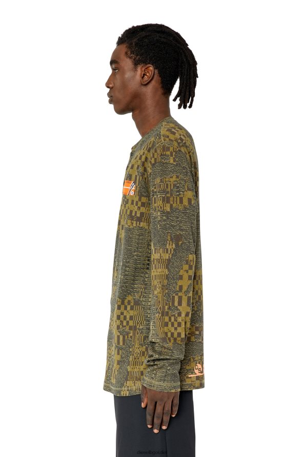 Diesel t-juser-g1 мъже FTRH4D218 облекло военно зелено