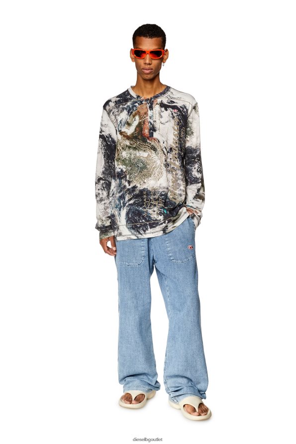 Diesel t-juser-l1 мъже FTRH4D282 облекло синьо/бяло