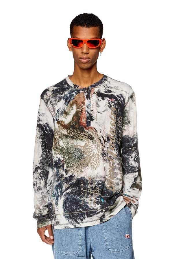 Diesel t-juser-l1 мъже FTRH4D282 облекло синьо/бяло