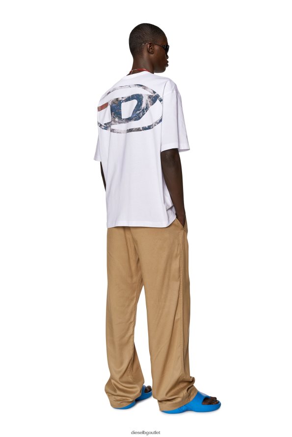 Diesel t-измиване-l6 мъже FTRH4D174 облекло бяло