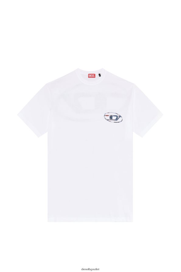 Diesel t-измиване-l6 мъже FTRH4D174 облекло бяло