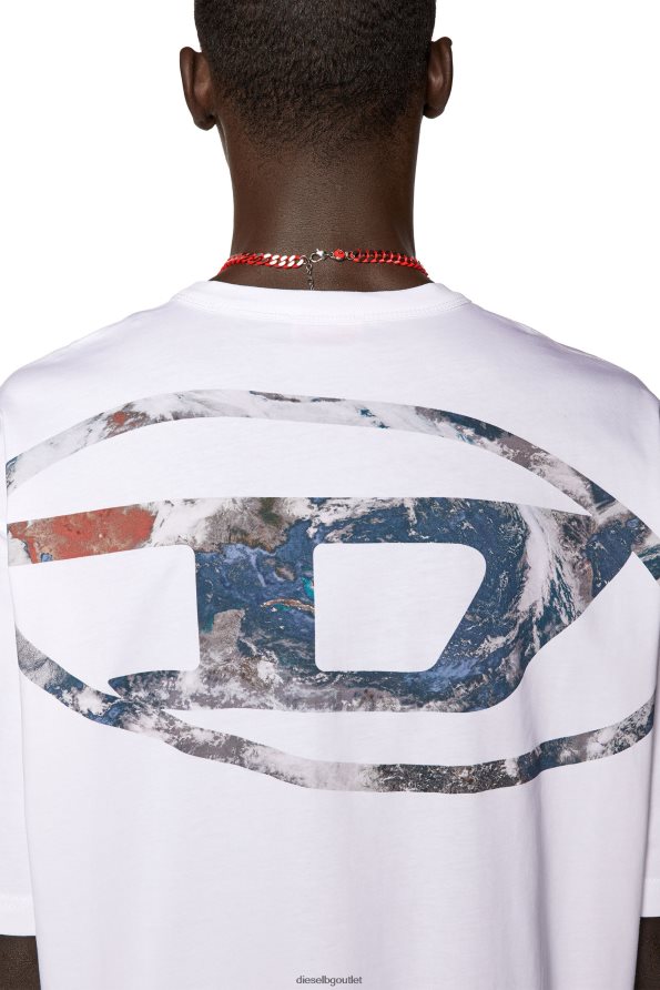 Diesel t-измиване-l6 мъже FTRH4D174 облекло бяло