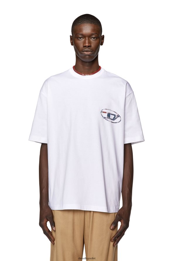 Diesel t-измиване-l6 мъже FTRH4D174 облекло бяло