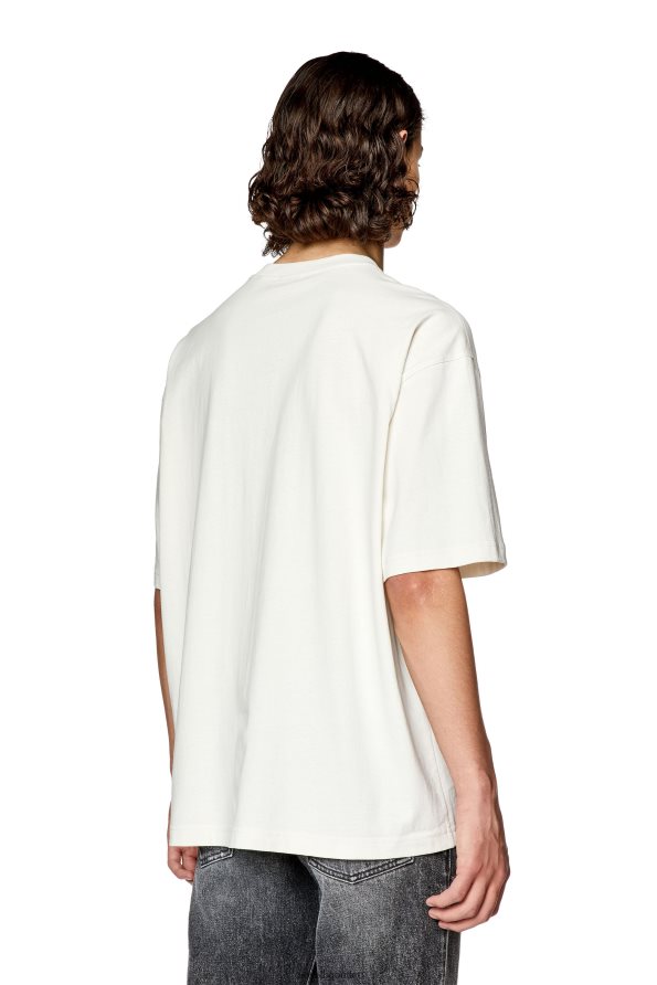 Diesel t-измиване-l7 мъже FTRH4D256 облекло бяло