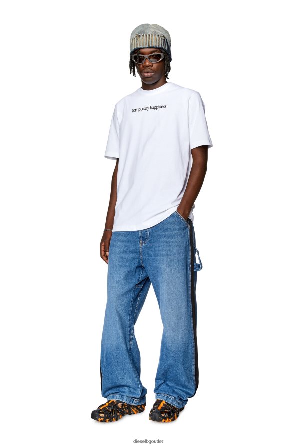 Diesel t-просто-l7 мъже FTRH4D258 облекло бяло