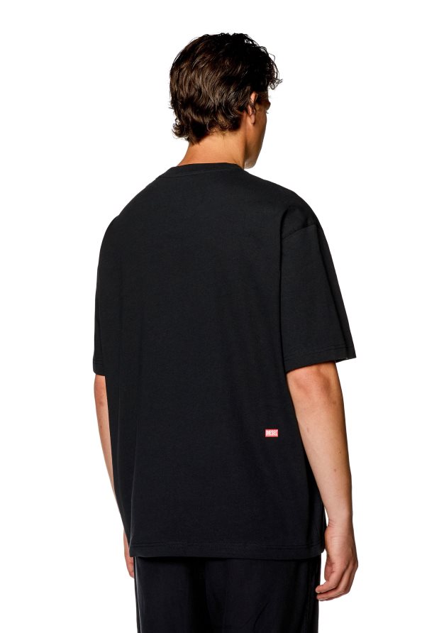 Diesel t-измиване-l9 мъже FTRH4D242 облекло черен