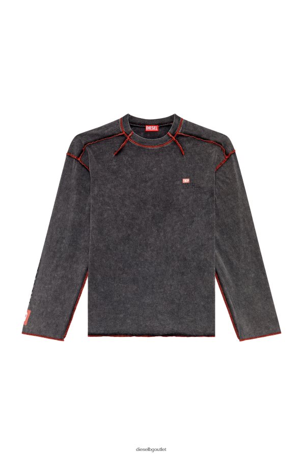 Diesel t-седмица-ls мъже FTRH4D277 облекло тъмно сив