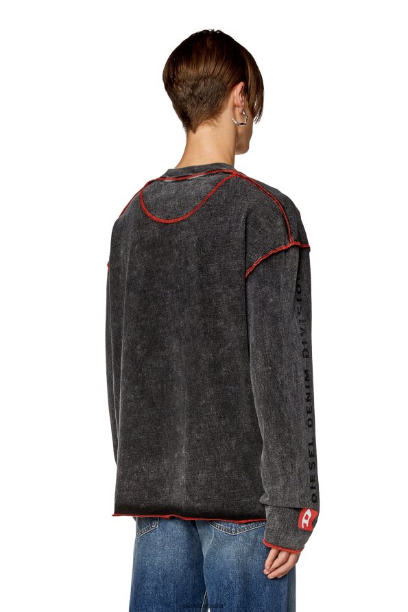 Diesel t-седмица-ls мъже FTRH4D277 облекло тъмно сив