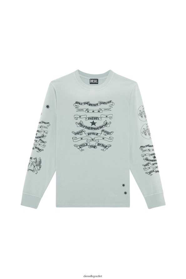 Diesel t-просто-ls-e3 мъже FTRH4D205 облекло сиво