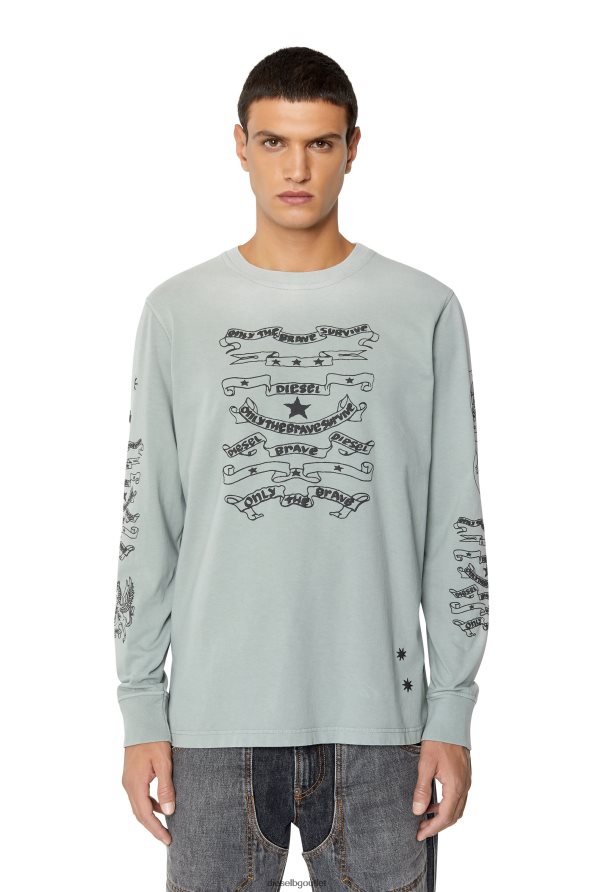 Diesel t-просто-ls-e3 мъже FTRH4D205 облекло сиво