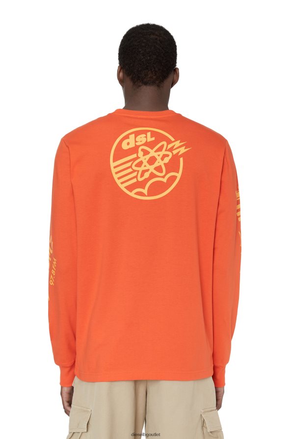 Diesel t-просто-ls-e6 мъже FTRH4D199 облекло оранжево
