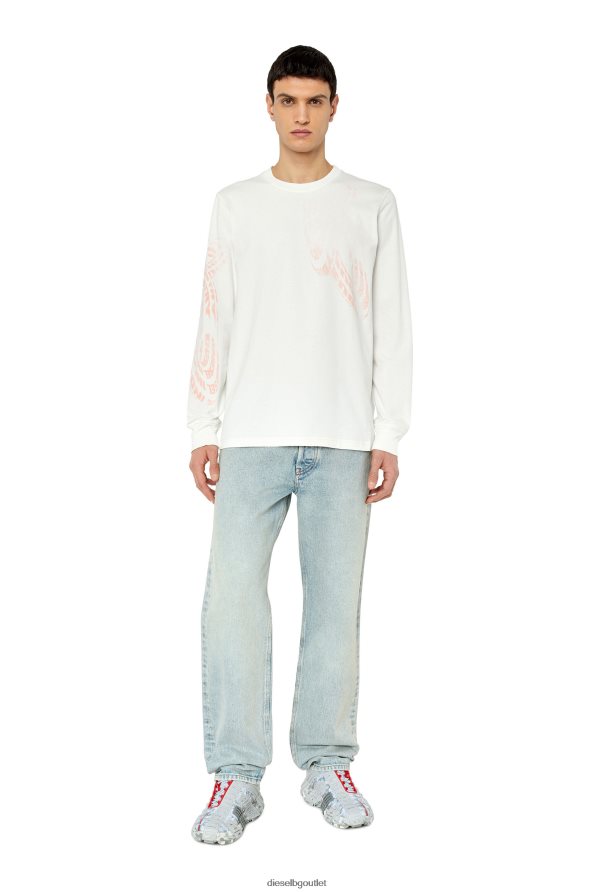 Diesel t-просто-ls-g1 мъже FTRH4D179 облекло бяло