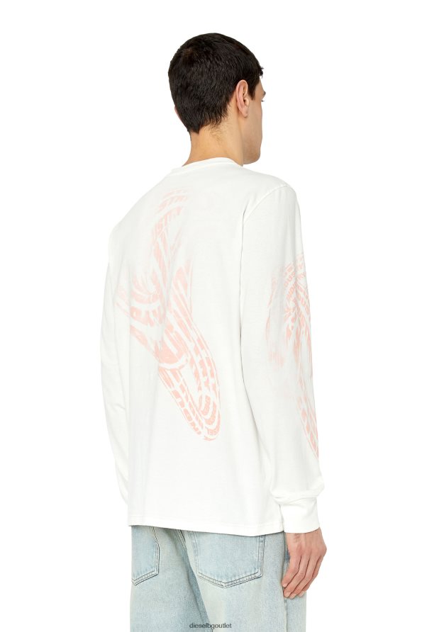 Diesel t-просто-ls-g1 мъже FTRH4D179 облекло бяло