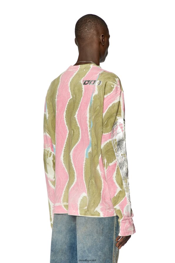 Diesel t-кран-ls-l4 мъже FTRH4D274 облекло розово/зелено