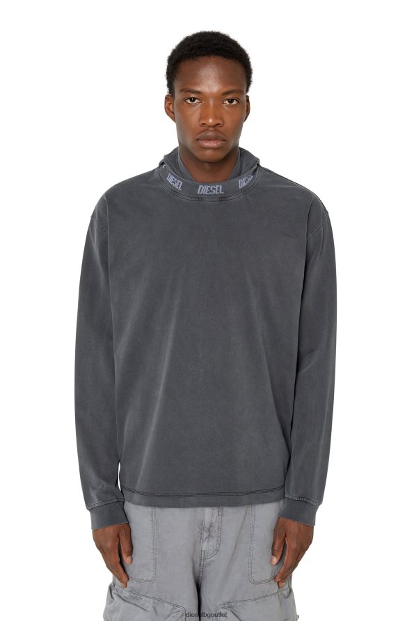 Diesel t-wahood-e1 мъже FTRH4D207 облекло черен