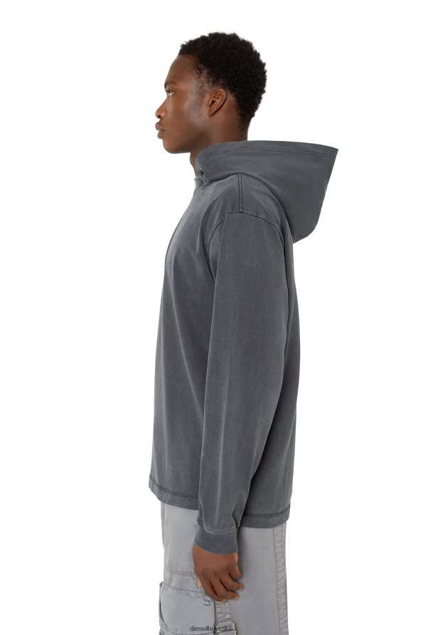 Diesel t-wahood-e1 мъже FTRH4D207 облекло черен