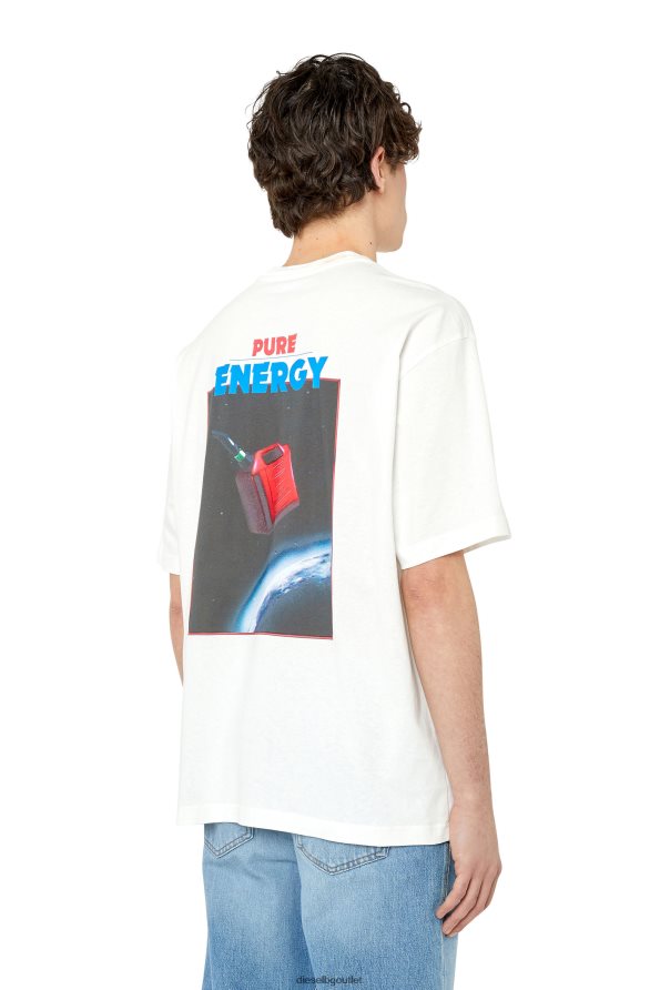 Diesel t-wash-g3 мъже FTRH4D220 облекло бяло