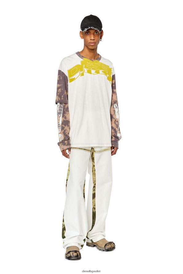 Diesel t-wesher мъже FTRH4D191 облекло бяло