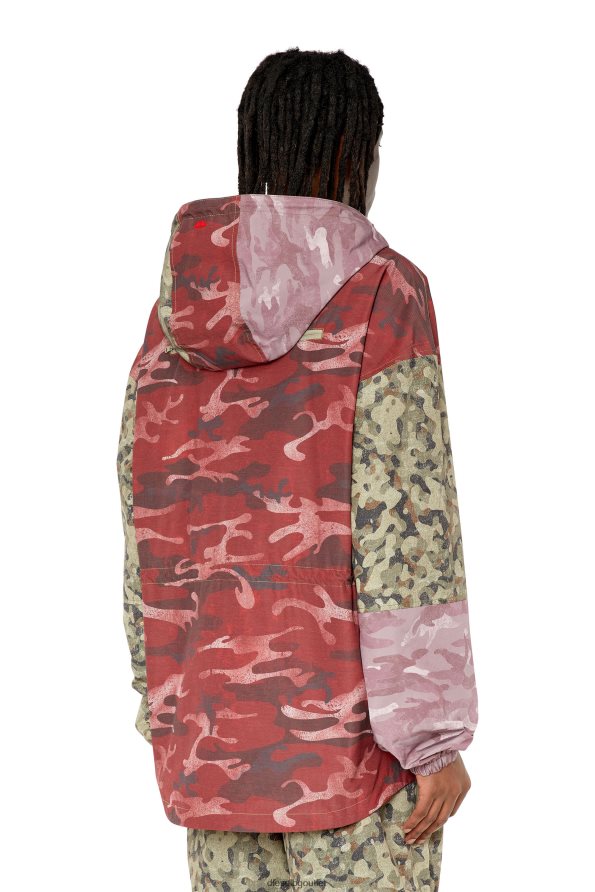 Diesel auwt-caleb-ht07 мъже FTRH4D48 облекло зелено/червено