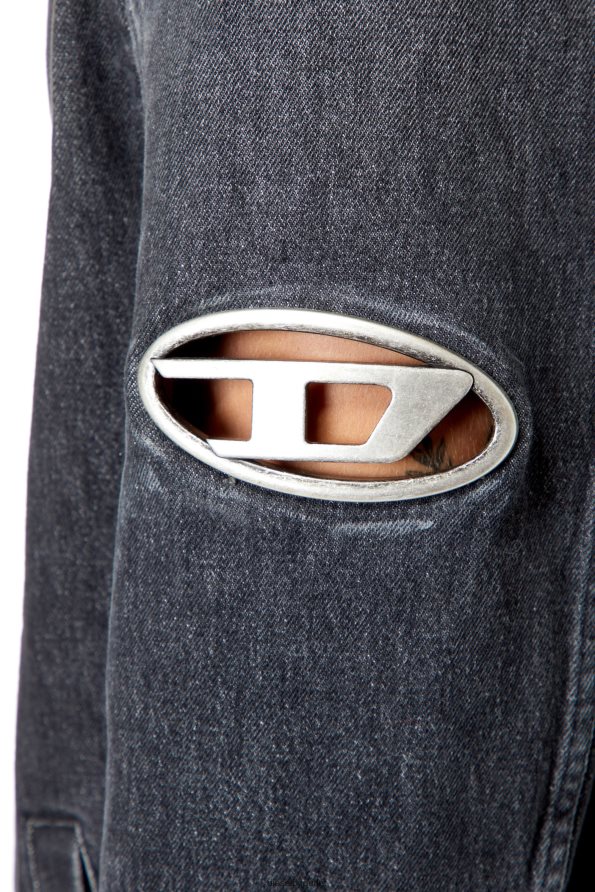 Diesel d-roku-long-fsc1 мъже FTRH4D77 облекло черно/тъмно сиво