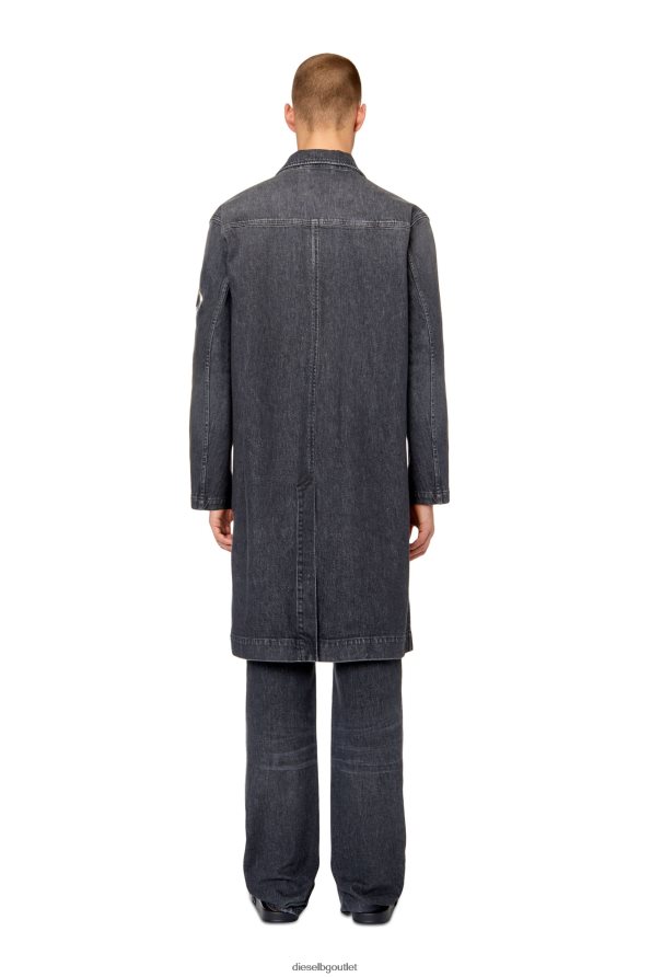 Diesel d-roku-long-fsc1 мъже FTRH4D77 облекло черно/тъмно сиво
