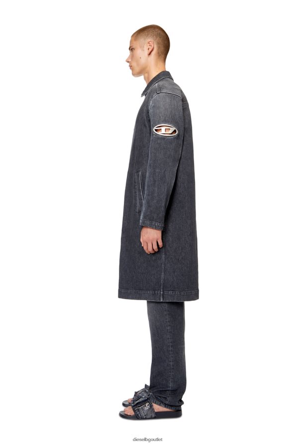 Diesel d-roku-long-fsc1 мъже FTRH4D77 облекло черно/тъмно сиво