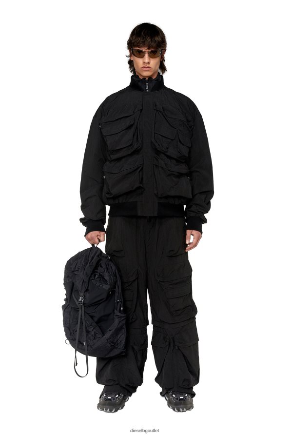 Diesel j-петно-късо мъже FTRH4D24 облекло черен