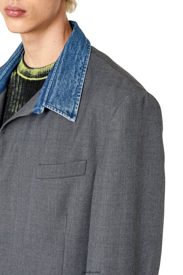 Diesel j-abbas мъже FTRH4D58 облекло сиво